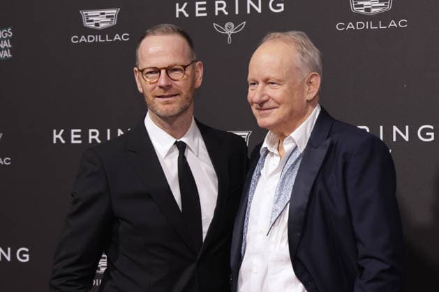 The 37th Annual Palm Springs International Film Festival Film Awards, Arrivals Joachim Trier and Stellan Skarsgard attend The 37th Annual Palm Springs International Film Festival Film Awards at Palm Springs Convention Center on January 03, 2026 in Palm Springs, California. Palm Springs Palm Springs Convention Center California USA Copyright: xCraSH imageSPACEx