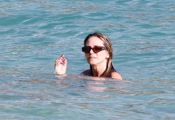 Heidi Klum And Tom Kaulitz Beachside - St Barths Heidi Klum and Tom Kaulitz seen enjoying the sun in Saint Barthelemy, France on January 4, 2026. Photo by ABACAPRESS.COM Saint Barthelemy France  Copyright: xABACAx
