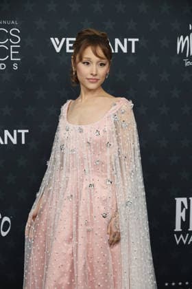 January 4, 2026, Santa Monica, California, USA: Ariana Grande at the 31st Annual Critics Choice Awards at Barker Hangar Santa Monica USA - ZUMAg107 20260104_zep_g107_017 Copyright: xNinaxPrommerx