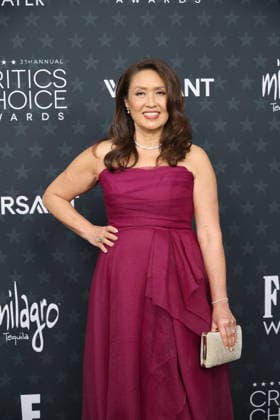 January 4, 2026, Santa Monica, California, USA: Michelle Wong at the 31st Annual Critics Choice Awards at Barker Hangar Santa Monica USA - ZUMAg107 20260104_zep_g107_078 Copyright: xNinaxPrommerx