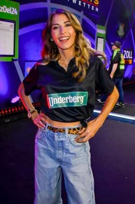 abb Catherine Cathy Hummels Darty Presenter Participant at the Celebrity Darts World Championship on Pro Sieben at the Maritim Hotel on 04 01 2026 in Bonn NRW Germany