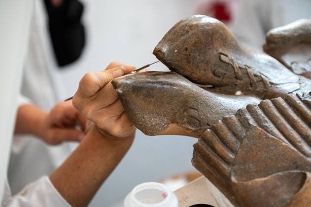 **NO WEB OR NEWSPAPERS ONLY FOR ITALY** Restoration of the Sarcophagus of the Etruscan Spouses at the National Etruscan Museum of Villa Giulia  Copyright: xRomax xipa-agency.netx xRomax IPA_Agency_IPA69712490