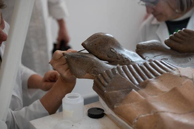 **NO WEB OR NEWSPAPERS ONLY FOR ITALY** Restoration of the Sarcophagus of the Etruscan Spouses at the National Etruscan Museum of Villa Giulia  Copyright: xRomax xipa-agency.netx xRomax IPA_Agency_IPA69712491