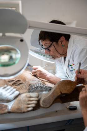 **NO WEB OR NEWSPAPERS ONLY FOR ITALY** Restoration of the Sarcophagus of the Etruscan Spouses at the National Etruscan Museum of Villa Giulia  Copyright: xRomax xipa-agency.netx xRomax IPA_Agency_IPA69712502