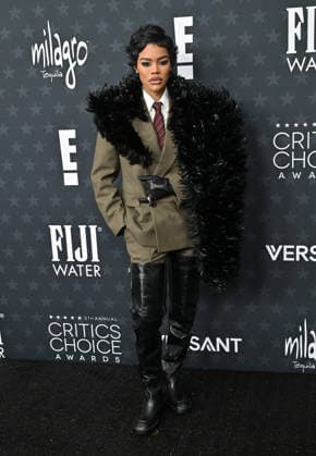 31st Annual Critics Choice Awards - Arrivals Teyana Taylor arriving to 31st Annual Critics Choice Awards - Arrivals at Barker Hanger on January 04, 2026 in Santa Monica, CA. Santa Monica Barker Hanger California USA Copyright: xLISAxOConnor AFF-USA.comx