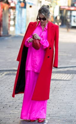 Ashley Roberts in pink outfit and a red coat as she leaves Global Radio after her 1st Day back after the festive holiday Featuring: Ashley Roberts Where: London, United Kingdom When: 05 Jan 2026 Credit: Richard Lincoln Cover Images EDITORIAL USE ONLY. NOT FOR USE BY NEWSPAPERS BASED IN THE UK. Copyright: xRichardxlincolnx coverimg55362388