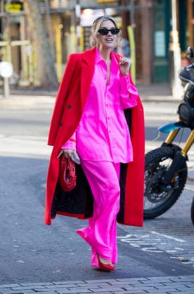 Ashley Roberts in pink outfit and a red coat as she leaves Global Radio after her 1st Day back after the festive holiday Featuring: Ashley Roberts Where: London, United Kingdom When: 05 Jan 2026 Credit: Richard Lincoln Cover Images EDITORIAL USE ONLY. NOT FOR USE BY NEWSPAPERS BASED IN THE UK. Copyright: xRichardxlincolnx coverimg55362389