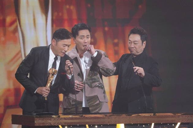 MACAO, CHINA - JANUARY 04: Actor Bosco Wong Chung-chak wins the Best Actor award at the TVB Anniversary Awards 2025 on January 4, 2026 in Macao, China.  Copyright: xVCGx 111613292504