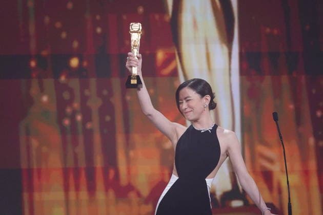 MACAO, CHINA - JANUARY 04: Actress Charmaine Sheh Sze-man wins the Best Actress award for the fourth time at the TVB Anniversary Awards 2025 on January 4, 2026 in Macao, China.  Copyright: xVCGx 111613292516