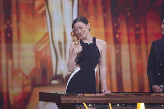 MACAO, CHINA - JANUARY 04: Actress Charmaine Sheh Sze-man wins the Best Actress award for the fourth time at the TVB Anniversary Awards 2025 on January 4, 2026 in Macao, China.  Copyright: xVCGx 111613292522