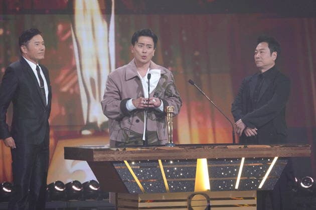 MACAO, CHINA - JANUARY 04: Actor Bosco Wong Chung-chak wins the Best Actor award at the TVB Anniversary Awards 2025 on January 4, 2026 in Macao, China.  Copyright: xVCGx 111613292493