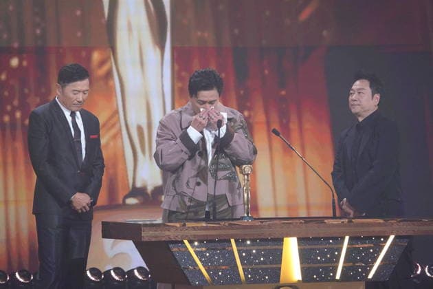 MACAO, CHINA - JANUARY 04: Actor Bosco Wong Chung-chak wins the Best Actor award at the TVB Anniversary Awards 2025 on January 4, 2026 in Macao, China.  Copyright: xVCGx 111613292496