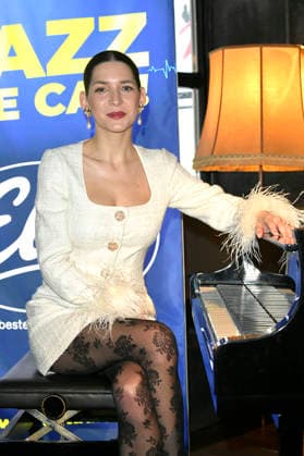 Martina Barta at the photo session for the launch of the new jazz station Ella Radio at the Zig Zag Jazz Club Berlin, 05 01 2025 Foto:xM.xBehrensx xFuturexImagex ella_6118