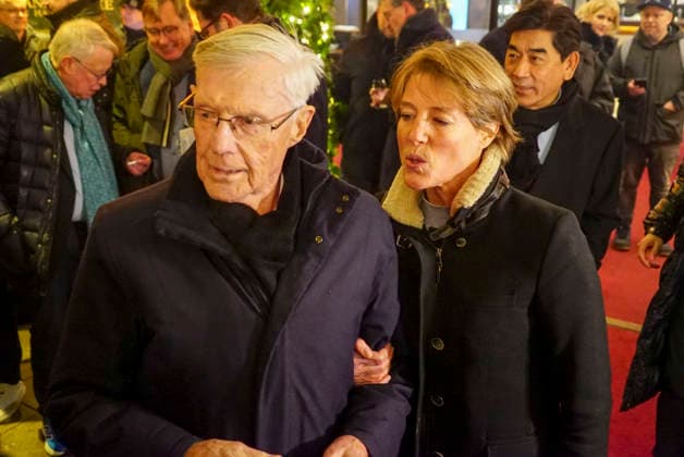 cntv Eugen Block father with his daughter Christina Block the founder of the steakhouse chain Block House at the New Years reception punch under the roof 2026 at the Hotel Grand Elysee Hamburg Germany