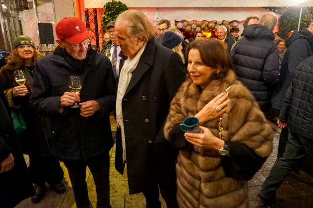 cntv Eugen Block with Juergen Hunke Claudia Obert Entrepreneur at the New Years reception Punsch unterm Dach 2026 at the Hotel Grand Elysee Hamburg Germany