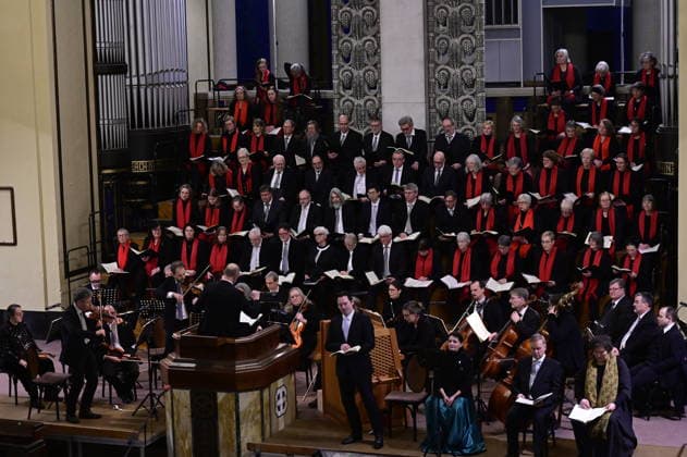Johann Sebastian Bach Christmas Oratorio Cantatas 4 to 6, Bachchor Görlitz, Neue Lausitzer Philharmonie, conductor KMD Reinhard Seeliger, organ Katy von Ramin, soloists Liudmila Lokaichuk, Annekathrin Laabs, Timo Rößner, Christian Henneberg, Mareike Riechen, Kreuzkirche Görlitz, 05 01 2026 Copyright: xMatthiasxWehnertx