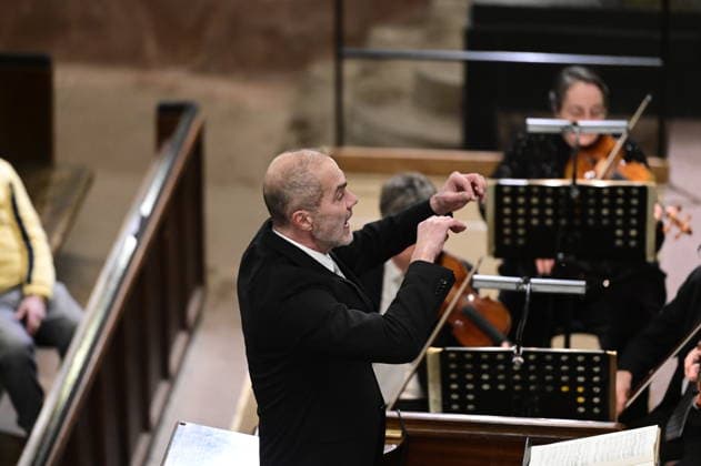 Johann Sebastian Bach Christmas Oratorio Cantatas 4 to 6, Bachchor Görlitz, Neue Lausitzer Philharmonie, conductor KMD Reinhard Seeliger, organ Katy von Ramin, soloists Liudmila Lokaichuk, Annekathrin Laabs, Timo Rößner, Christian Henneberg, Mareike Riechen, Kreuzkirche Görlitz, 05 01 2026 Copyright: xMatthiasxWehnertx