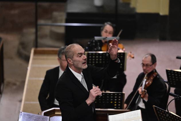 Johann Sebastian Bach Christmas Oratorio Cantatas 4 to 6, Bachchor Görlitz, Neue Lausitzer Philharmonie, conductor KMD Reinhard Seeliger, organ Katy von Ramin, soloists Liudmila Lokaichuk, Annekathrin Laabs, Timo Rößner, Christian Henneberg, Mareike Riechen, Kreuzkirche Görlitz, 05 01 2026 Copyright: xMatthiasxWehnertx