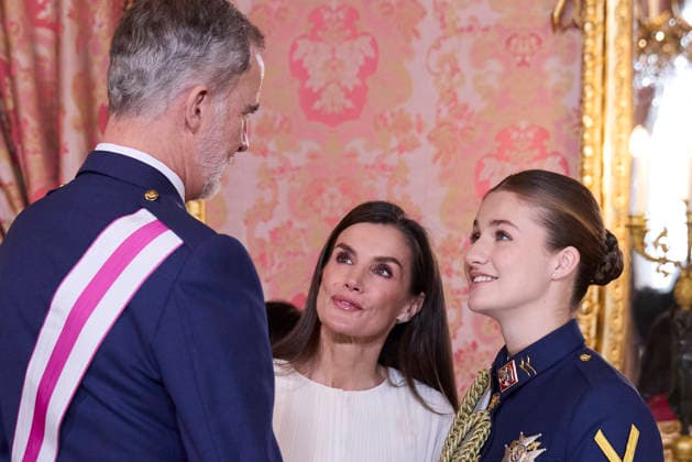 January 6, 2026, Madrid, Madrid, Spain: KING FELIPE VI of Spain, QUEEN LETIZIA of Spain and CROWN PRINCESS LEONOR of Spain attendÃ‚ the Pascua Militar ceremony Madrid Spain - ZUMAc260 20260106_zep_c260_041 Copyright: xMikexChicorrox