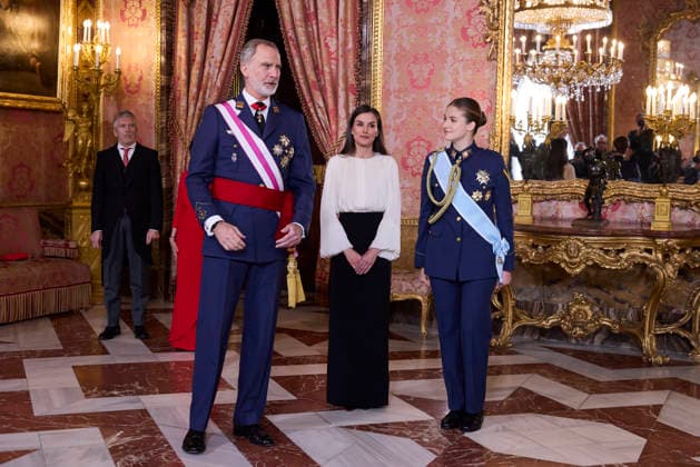 January 6, 2026, Madrid, Madrid, Spain: KING FELIPE VI of Spain, QUEEN LETIZIA of Spain and CROWN PRINCESS LEONOR of Spain attendÃ‚ the Pascua Militar ceremony Madrid Spain - ZUMAc260 20260106_zep_c260_044 Copyright: xMikexChicorrox