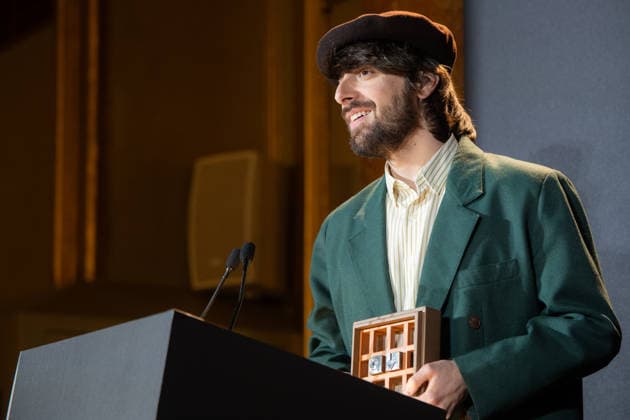 82nd Nadal Novel Prize and 58th Josep Pla Prize for prose in Catalan The writer David Uclés speaks after winning the 82nd Nadal Prize with La ciudad de las luces muertas during the ceremony of the 82nd Nadal Novel Prize and the 58th Josep Pla Prize for prose in Catalan, at the Hotel Palace, on January 6, 2026, in Barcelona, Catalonia Spain The Nadal Novel Prize and the 58th Josep Pla Prize for prose in Catalan will be awarded on the night of Epiphany, with a prize of 30,000 euros for the first and 10,000 euros for the second 06 JANUARY 2026 Lorena Sopê Barcelona Catalonia Catalonia Barcelona Catalonia Spain  Copyright: xLorenaxSopÃªnax 7200944