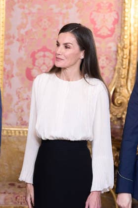 Spanish Royals attend the Pascua Militar ceremony in Madrid - 06 Jan 2025 Queen Letizia of Spain of Spain attends the Pascua Militar ceremony at the Royal Palace. Madrid Spain Copyright: xAtilanoxGarciax xSOPAxImagesx photos01604