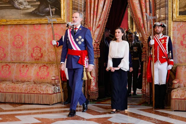 January 6, 2026, Madrid, Spain: King Felipe VI of Spain and Queen Letizia of Spain attend the Pascua Militar ceremony at the Royal Palace. Madrid Spain - ZUMAs197 20260106_aaa_s197_179 Copyright: xAtilanoxGarciax
