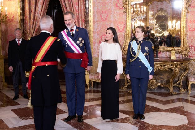 January 6, 2026, Madrid, Spain: King Felipe VI of Spain, Queen Letizia of Spain and Crown Princess Leonor of Spain attend the Pascua Militar ceremony at the Royal Palace. Madrid Spain - ZUMAs197 20260106_aaa_s197_184 Copyright: xAtilanoxGarciax