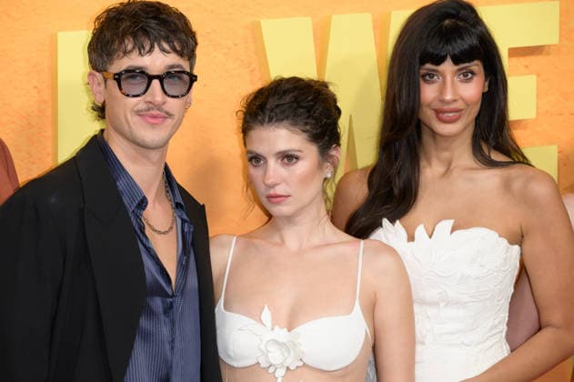 The People We Meet On Vacation Premiere - Los Angeles, USA LOS ANGELES, USA. January 06, 2026: Tom Blyth, Emily Bader & Jameela Jamil at the premiere for The People We Meet On Vacation at the Egyptian Theatre. Los Angeles CA USA  Copyright: xPaulxSmith Featureflashx