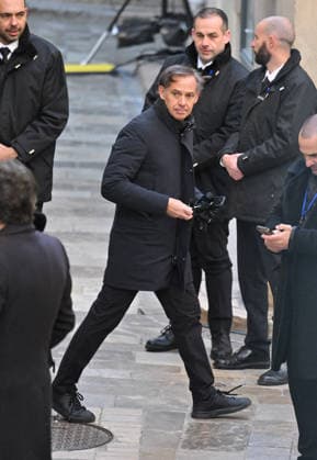 Brigitte Bardot Funeral - Saint-Tropez Paul Belmondo arriving at Notre-Dame de l Assomption church, for the funeral ceremony for late French actress Brigitte Bardot, in Saint-Tropez, southeastern France, on January 7, 2026. French film sensation Brigitte Bardot, a symbol of sexual liberation in the 1950s and 1960s who reinvented herself as an animal rights defender and embraced far-right views, died on Decmber 28, 2025 aged 91. Photo by Julien Reynaud APS-Medias ABACAPRESS.COM Saint-Tropez France  Copyright: xReynaudxJulien APS-Medias ABACAx