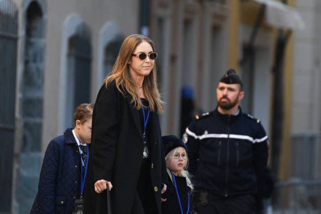 Brigitte Bardot Funeral - Saint-Tropez Please hide the children’s faces prior to the publication - Théa, the granddaughter of Brigitte Bardot with her children arriving at Notre-Dame de l Assomption church, for the funeral ceremony for late French actress Brigitte Bardot, in Saint-Tropez, southeastern France, on January 7, 2026. French film sensation Brigitte Bardot, a symbol of sexual liberation in the 1950s and 1960s who reinvented herself as an animal rights defender and embraced far-right views, died on Decmber 28, 2025 aged 91. Photo by Florian Poitout ABACAPRESS.COM Saint-Tropez France  Copyright: xPoitoutxFlorian ABACAx