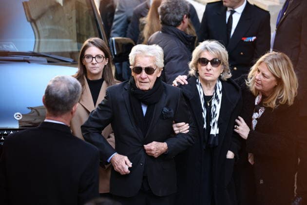 Brigitte Bardot Funeral - Saint-Tropez Aurore Berger, Brigitte Bardot husband Bernard d’Ormale arriving at Notre-Dame de l Assomption church, for the funeral ceremony for late French actress Brigitte Bardot, in Saint-Tropez, southeastern France, on January 7, 2026. French film sensation Brigitte Bardot, a symbol of sexual liberation in the 1950s and 1960s who reinvented herself as an animal rights defender and embraced far-right views, died on Decmber 28, 2025 aged 91. Photo by Raphael Lafargue ABACAPRESS.COM Saint-Tropez France  Copyright: xLafarguexRaphael ABACAx