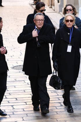 Nicolas Charrier And Family At Brigitte Bardot Funeral - Saint-Tropez Please hide children s faces prior to the publication - Brigitte Bardot son Nicolas Charrier, Thea Charrier, Brigitte Bardot s granddaughter) and her children family members arriving at Notre-Dame de l Assomption church, for the funeral ceremony for late French actress Brigitte Bardot, in Saint-Tropez, southeastern France, on January 7, 2026. French film sensation Brigitte Bardot, a symbol of sexual liberation in the 1950s and 1960s who reinvented herself as an animal rights defender and embraced far-right views, died on Decmber 28, 2025 aged 91. Photo by Raphael Lafargue ABACAPRESS.COM Saint-Tropez France Copyright: xLafarguexRaphael ABACAx