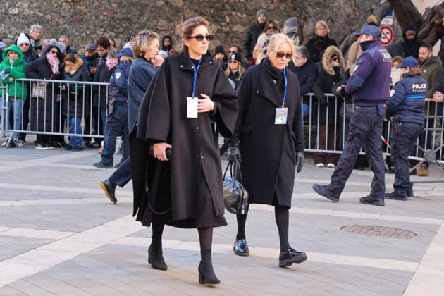 guest Arrivals at Brigitte Bardots funeral at the Notre Dame de lAssomption parish church in Saint Tropez, France, on January 7, 2026 Brigitte Bardot, an emblematic figure of French cinema and an international icon, died on December 28, 2025 at the age of 91 at her legendary estate of La Madrague, in Saint Tropez France Revealed to the world through her role in Et DieuÖ créa la femme , she had contributed to making Saint Tropez a world-famous place The actress will be buried on January 7, 2026 in the Saint Tropez marine cemetery, alongside her father Louis Bardot 1896 1975 and her mother Anne Marie Mucel 1912 1978 A religious ceremony will be held beforehand in the Saint Tropez church, where relatives, Jacovides Moreau Bestimage Arrivals a  Copyright: xJACOVIDES-MOREAUx xBESTIMAGExJACOVIDES-MOREAUx xBESTIMAGEx