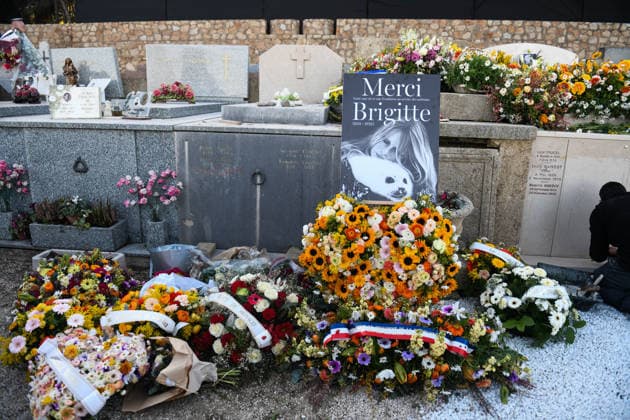Brigitte Bardot s Grave at The Marine Cemetery - Saint-Tropez Illustration of Brigitte Bardot s grave, whose funeral took place this afternoon in Saint Tropez, on January 7, 2026. Photo by Florian Poitout ABACAPRESS.COM. Saint-Tropez France  Copyright: xPoitoutxFlorian ABACAx