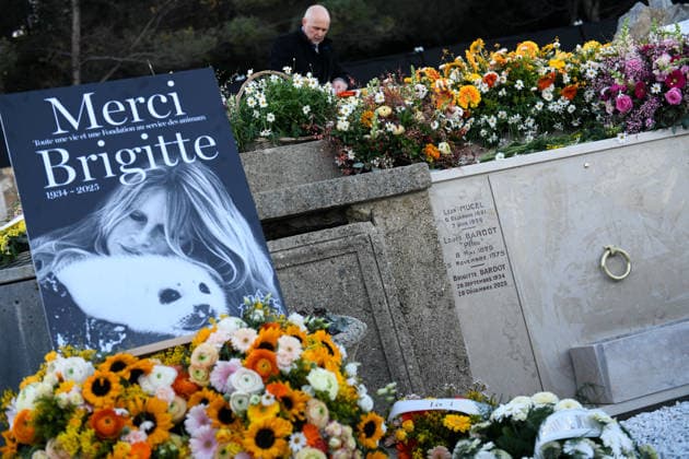 Brigitte Bardot s Grave at The Marine Cemetery - Saint-Tropez Illustration of Brigitte Bardot s grave, whose funeral took place this afternoon in Saint Tropez, on January 7, 2026. Photo by Florian Poitout ABACAPRESS.COM. Saint-Tropez France  Copyright: xPoitoutxFlorian ABACAx