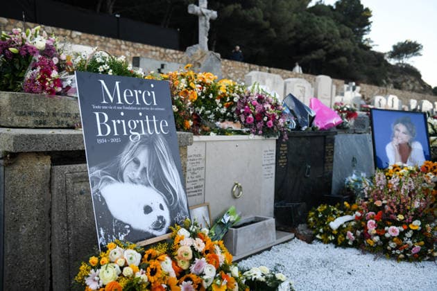 Brigitte Bardot s Grave at The Marine Cemetery - Saint-Tropez Illustration of Brigitte Bardot s grave, whose funeral took place this afternoon in Saint Tropez, on January 7, 2026. Photo by Florian Poitout ABACAPRESS.COM. Saint-Tropez France  Copyright: xPoitoutxFlorian ABACAx
