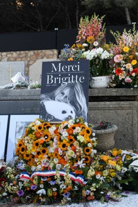 Brigitte Bardot s Grave at The Marine Cemetery - Saint-Tropez Illustration of Brigitte Bardot s grave, whose funeral took place this afternoon in Saint Tropez, on January 7, 2026. Photo by Florian Poitout ABACAPRESS.COM. Saint-Tropez France  Copyright: xPoitoutxFlorian ABACAx