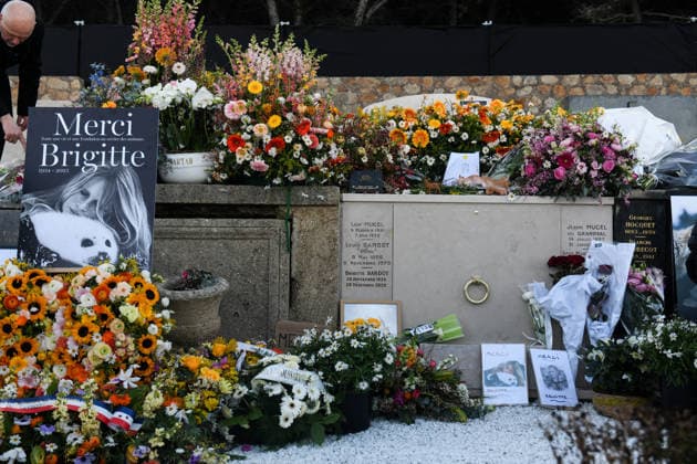 Brigitte Bardot s Grave at The Marine Cemetery - Saint-Tropez Illustration of Brigitte Bardot s grave, whose funeral took place this afternoon in Saint Tropez, on January 7, 2026. Photo by Florian Poitout ABACAPRESS.COM. Saint-Tropez France  Copyright: xPoitoutxFlorian ABACAx