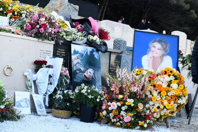 Brigitte Bardot s Grave at The Marine Cemetery - Saint-Tropez Illustration of Brigitte Bardot s grave, whose funeral took place this afternoon in Saint Tropez, on January 7, 2026. Photo by Florian Poitout ABACAPRESS.COM. Saint-Tropez France  Copyright: xPoitoutxFlorian ABACAx