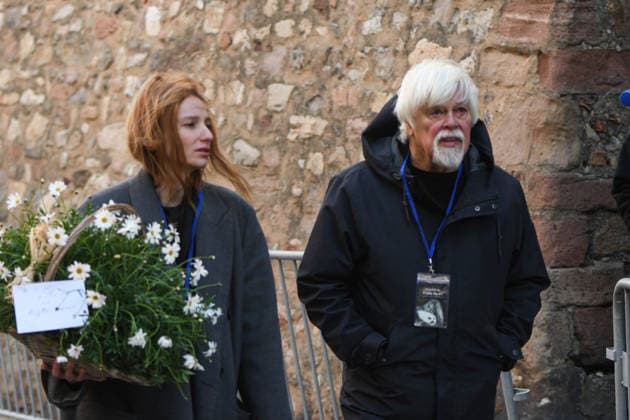 Brigitte Bardot Funeral - Saint-Tropez Paul Watson arriving at Notre-Dame de l Assomption church, for the funeral ceremony for late French actress Brigitte Bardot, in Saint-Tropez, southeastern France, on January 7, 2026. French film sensation Brigitte Bardot, a symbol of sexual liberation in the 1950s and 1960s who reinvented herself as an animal rights defender and embraced far-right views, died on Decmber 28, 2025 aged 91. Photo by Florian Poitout ABACAPRESS.COM Saint-Tropez France  Copyright: xPoitoutxFlorian ABACAx