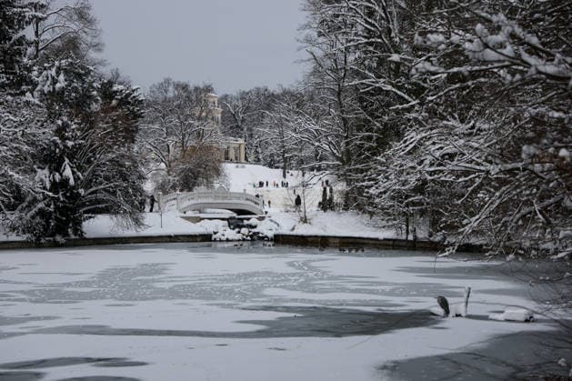 Winter at the Zagreb Zoo, Zagreb, Croatia Frozen lake is pictured in a snow-covered Zagreb Zoo in Zagreb, Croatia on January 7, 2026.  IgorxKralj PIXSELL