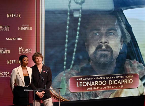 Actors Janelle James (L) and Connor Storrie announce the nominees for the 32nd annual Actor Awards on Wednesday, January 7, 2026. The Actor Awards, presented by SAG-AFTRA, honor excellence in film and TV acting. Winners will be announced at a gala at Hollywood s Shrine Auditorium & Expo Hall on March 1. It will stream live on Netflix.  LAP2026010703 JIMxRUYMEN