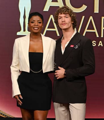 32nd Annual Actor Awards Nominations Janelle James and Connor Storrie onstage at the 32nd Annual Actor Awards nominations held at SAG-AFTRA on January 7, 2026 in Los Angeles, Ca. Los Angeles SAG-AFTRA California USA Copyright: xTammiexArroyox xAFF-USA.comx