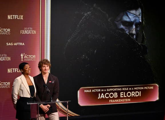 Actors Janelle James (L) and Connor Storrie announce the nominees for the 32nd annual Actor Awards on Wednesday, January 7, 2026. The Actor Awards, presented by SAG-AFTRA, honor excellence in film and TV acting. Winners will be announced at a gala at Hollywood s Shrine Auditorium & Expo Hall on March 1. It will stream live on Netflix.  LAP2026010718 JIMxRUYMEN