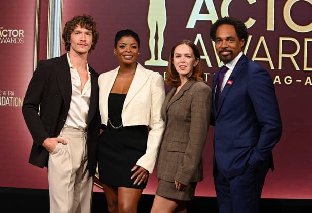 32nd Annual Actor Awards Nominations Connor Storrie, Janelle James, Elizabeth McLaughlin and Jason Winston George onstage at the 32nd Annual Actor Awards nominations held at SAG-AFTRA on January 7, 2026 in Los Angeles, Ca. Los Angeles SAG-AFTRA California USA Copyright: xTammiexArroyox xAFF-USA.comx