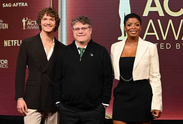 32nd Annual Actor Awards Nominations Connor Storrie, Sean Astin and Janelle James onstage at the 32nd Annual Actor Awards nominations held at SAG-AFTRA on January 7, 2026 in Los Angeles, Ca. Los Angeles SAG-AFTRA California USA Copyright: xTammiexArroyox xAFF-USA.comx
