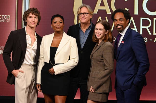 32nd Annual Actor Awards Nominations Connor Storrie, Janelle James, Jon Brockett, Elizabeth McLaughlin and Jason Winston George onstage at the 32nd Annual Actor Awards nominations held at SAG-AFTRA on January 7, 2026 in Los Angeles, Ca. Los Angeles SAG-AFTRA California USA Copyright: xTammiexArroyox xAFF-USA.comx