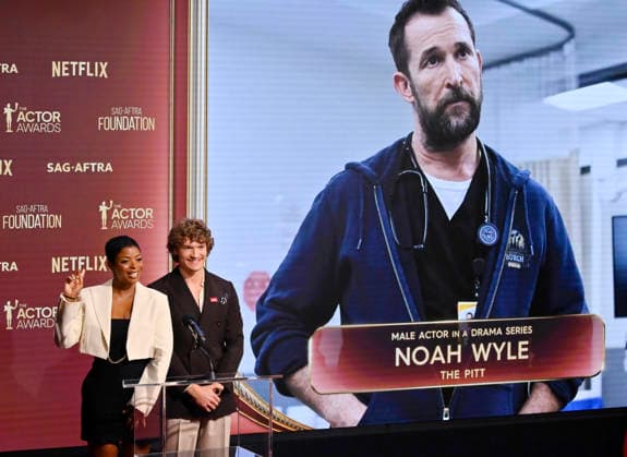 Actors Janelle James (L) and Connor Storrie announce the nominees for the 32nd annual Actor Awards on Wednesday, January 7, 2026. The Actor Awards, presented by SAG-AFTRA, honor excellence in film and TV acting. Winners will be announced at a gala at Hollywood s Shrine Auditorium & Expo Hall on March 1. It will stream live on Netflix.  LAP2026010729 JIMxRUYMEN