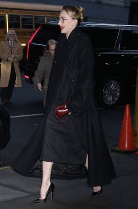 NEW YORK, NY - JANUARY 7: Sophie Turner seen at CBS Mornings on January 7, 2026 in New York City. Copyright: xRWx